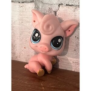 LPS Littlest Pet Shop Hasbro  Alda Pinkerton Pig #4107 Pink Piggy